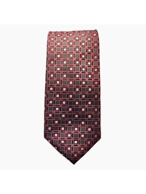 Bergamo New York Geometric Pattern Silk Tie
